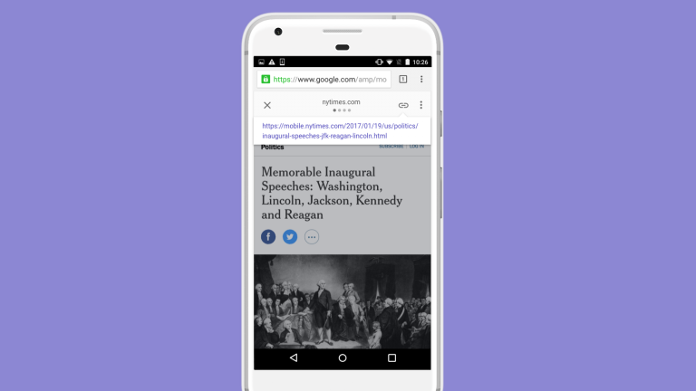 Technoloty News :  Google fixes a big problem with AMP, now lets you view and share a publisher’s own links .