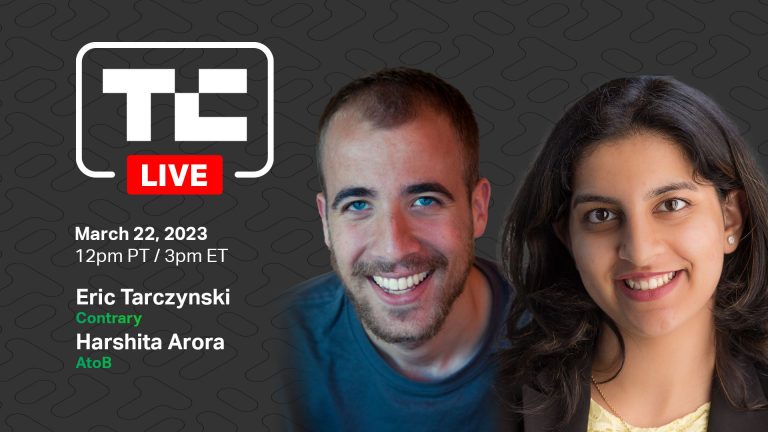 Technoloty News :  Hear from Contrary Capital and AtoB on TechCrunch Live today .