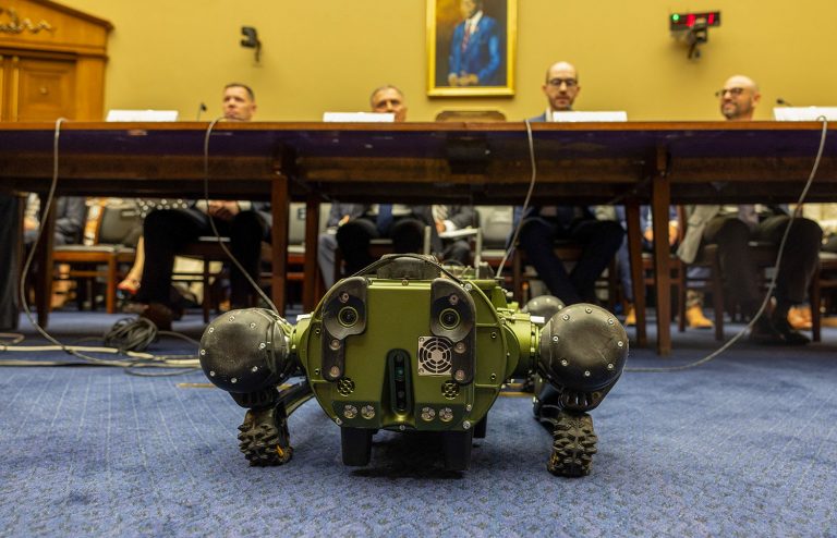 Technoloty News :  House GOP discusses use of robot dogs to patrol US borders .