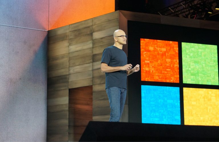 Technoloty News :  Microsoft CEO Satya Nadella on how AI will transform his company .