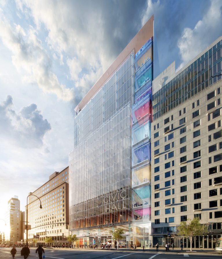 Technoloty News :  NYC Mayor Bill de Blasio shows off designs for planned tech hub .