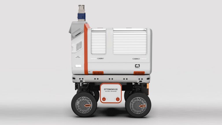 Technoloty News :  Ottonomy’s new delivery robot gets an automatic package dispenser .