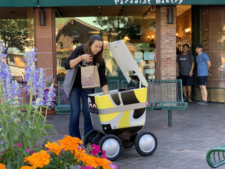 Technoloty News :  Postmates expects to land first-ever permit to test sidewalk delivery robots in San Francisco .
