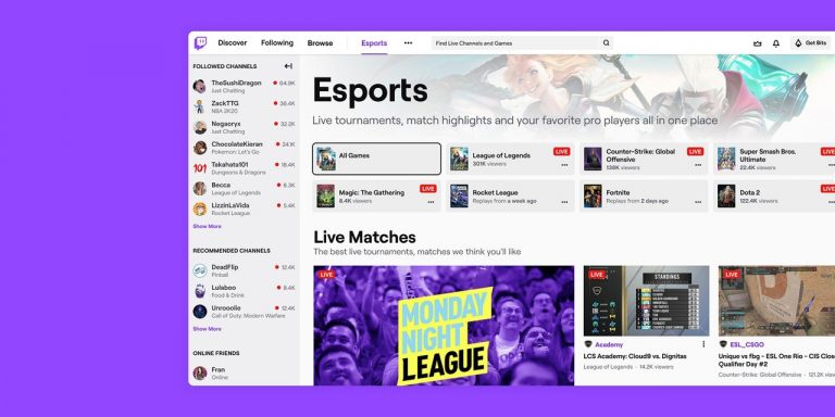 Technoloty News :  Twitch launches an esports directory to cater to growing streaming audience .
