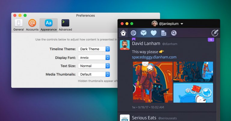 Technoloty News :  Twitterrific returns to Mac as a customizable Twitter client, but at twice the price of Tweetbot .